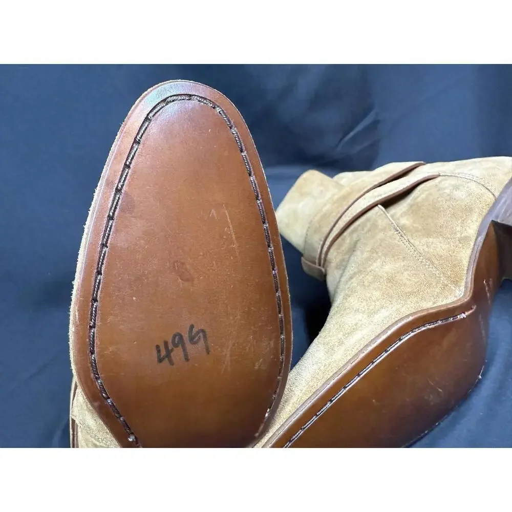 Amiri Boots Women's Size 36 Tan‎ Suede Buckle Ankle Made in Italy Western Heeled